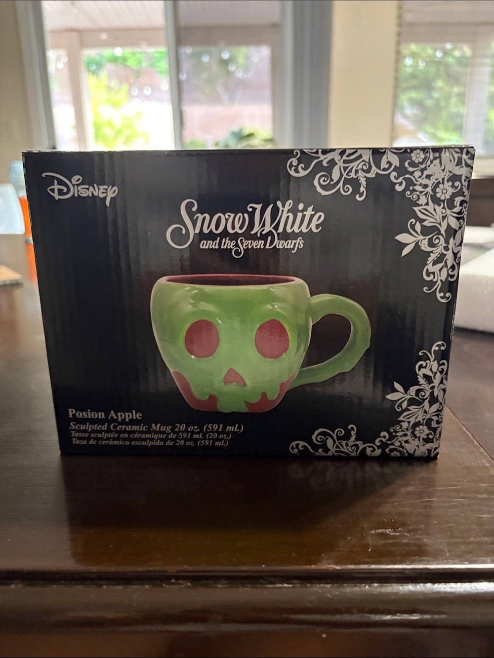 Disney Snow White Poison Apple Sculpted Mug - Green & Red